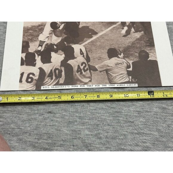 Bill Mazeroski's 1960 World Series Pittsburgh Pirates Team Home Run Photo 14×11 - Picture 3 of 3